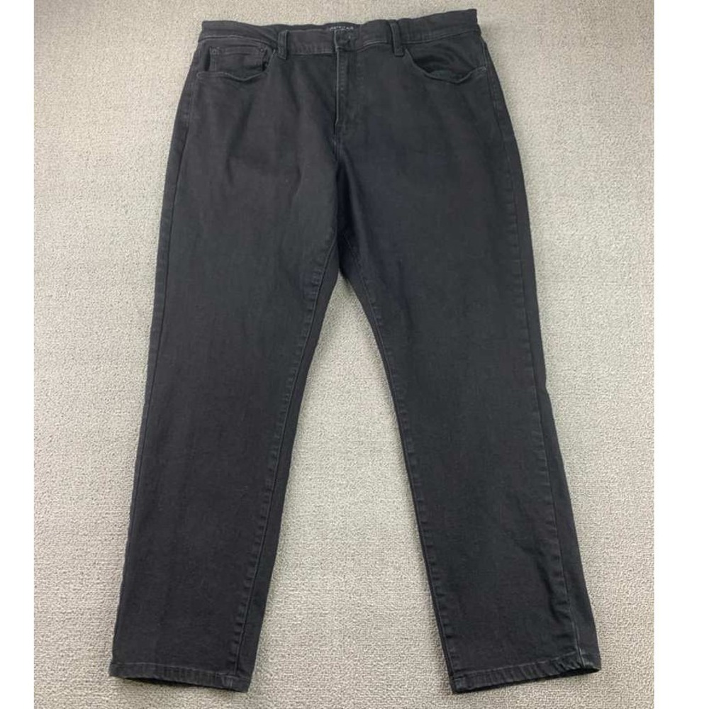 Lucky Brand 412 Athletic Slim Black Dark Wash Denim Jeans Men's Size W38‎ L30